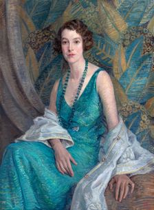 Portrait of Mrs N.S. Falla, c1932. Creator: Mary Tripe