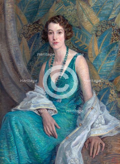 Portrait of Mrs N.S. Falla, c1932. Creator: Mary Tripe.