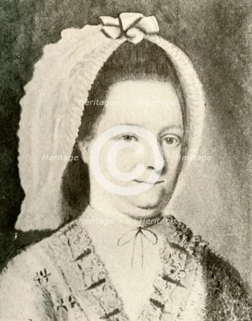 'Portrait of Mrs. Nathaniel Appleton, Jr., showing a peculiar cap', 1784, (1937). Creator: Unknown.