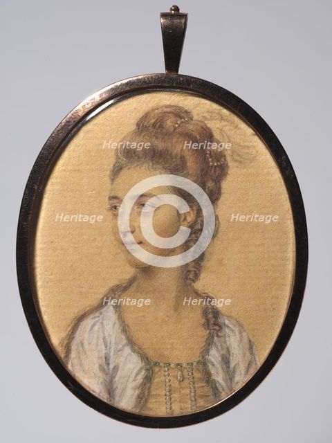 Portrait of Mrs. Nathaniel Bailey, née Lamack, c. 1776. Creator: John I Smart (British, 1741-1811).