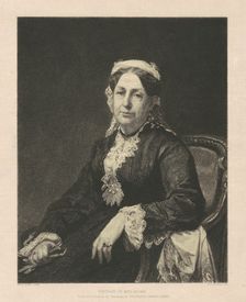Portrait of Mrs. Adams, 1880. Creator: Stephen Alonzo Schoff