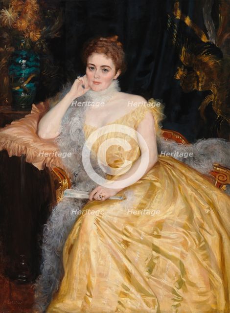 Portrait of Mrs. Alice von Haartman, 1895. Creator: Albert Edelfelt.