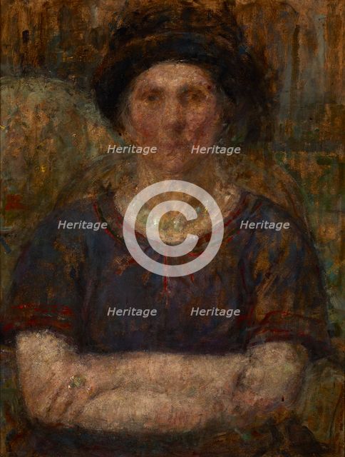 Portrait of Mrs Bankiewicz, after 1925. Creator: Olga Boznanska.