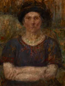 Portrait of Mrs Bankiewicz, after 1925. Creator: Olga Boznanska