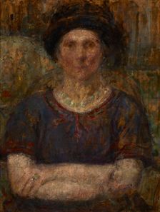 Portrait of Mrs Bankiewicz, after 1925. Creator: Olga Boznanska