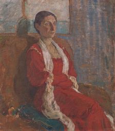 Portrait of Mrs. Bertha Brandstrup, 1909. Creator: Karl Isakson