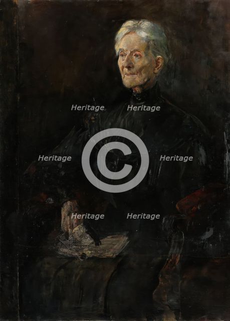Portrait of Mrs. Betsy Gude, b. Anker, 1910. Creator: Christian Krohg.