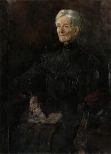 Portrait of Mrs. Betsy Gude, b. Anker, 1910. Creator: Christian Krohg