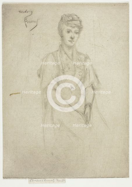 Portrait of Mrs. Cyprian Williams in Fancy Dress, 1890. Creator: Theodore Roussel.