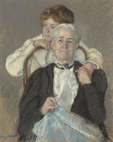 Portrait Of Mrs. Cyrus J. Lawrence With Her Grandson R. Lawrence Oakley, c1898. Creator: Mary Cassatt