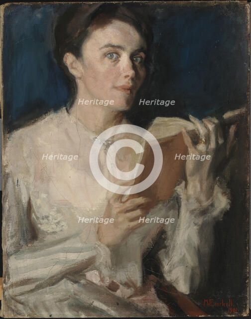 Portrait of Mrs E. Gadolin-Lagervall, 1901. Creator: Magnus Enckell.