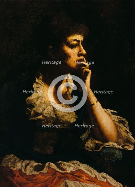 Portrait of Mrs. Eastman Johnson, ca. 1888. Creator: Eastman Johnson.