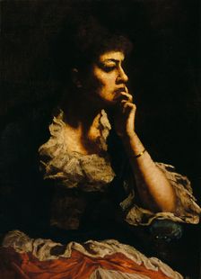 Portrait of Mrs. Eastman Johnson, ca. 1888. Creator: Eastman Johnson