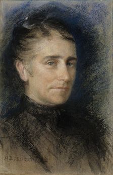 Portrait of Mrs. Emilie Krohn, 1893. Creator: Albert Edelfelt