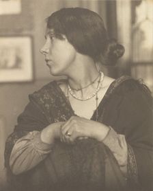 Portrait of Mrs. Frederick H. Evans, about 1900. Creator: Frederick Henry Evans