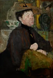 Portrait of Mrs Getter-two-sided painting, c1900. Creator: Olga Boznanska