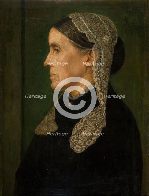 Portrait of Mrs Henry Gaskin (Artist's Mother), 1888.  Creator: Arthur Joseph Gaskin.