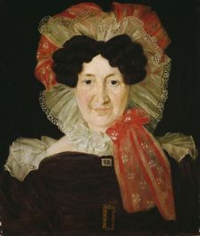 Portrait of Mrs. Ingeborg Moinichen, b. Roring, 1831. Creator: Matthias Stoltenberg