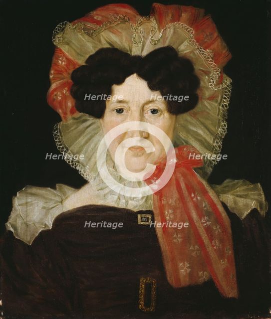 Portrait of Mrs. Ingeborg Moinichen, b. Roring, 1831. Creator: Matthias Stoltenberg.