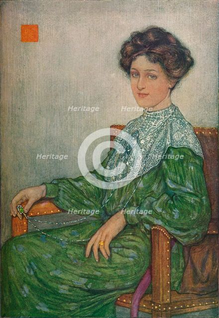 Portrait of Mrs. J. Maltwood, c1892-1906, (1906-7). Artist: Nicolaas Wilhelm Jungmann
