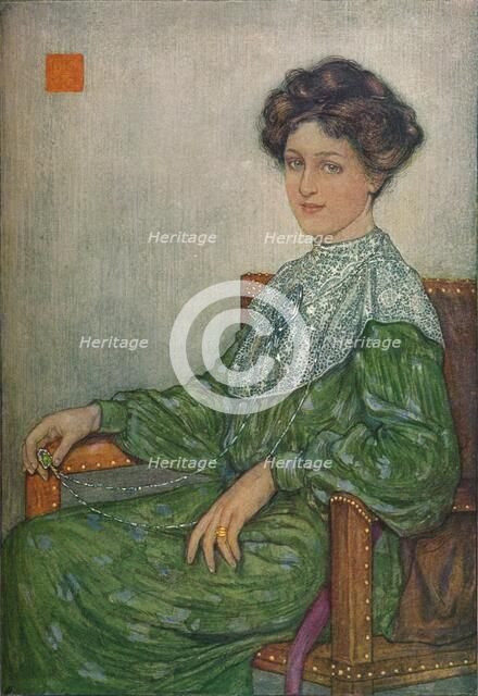 Portrait of Mrs. J. Maltwood, c1892-1906, (1906-7). Artist: Nicolaas Wilhelm Jungmann