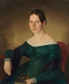 Portrait of Mrs. Juppová, 1845. Creator: Jozef Bozetech Klemens