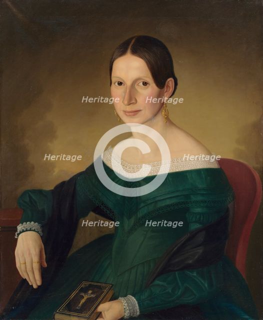 Portrait of Mrs. Juppová, 1845. Creator: Jozef Bozetech Klemens.