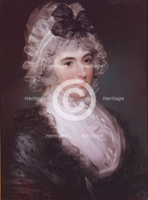 Portrait of Mrs Janet Grizel, 1794. Artist: Russell, John (1745-1806)