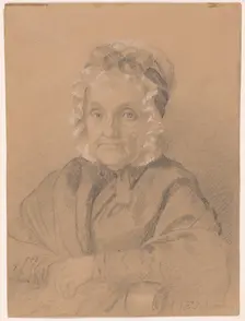 Portrait of Mrs. Jeremiah Chandler, 1847. Creator: Eastman Johnson
