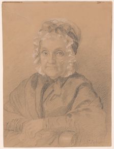 Portrait of Mrs. Jeremiah Chandler, 1847. Creator: Eastman Johnson