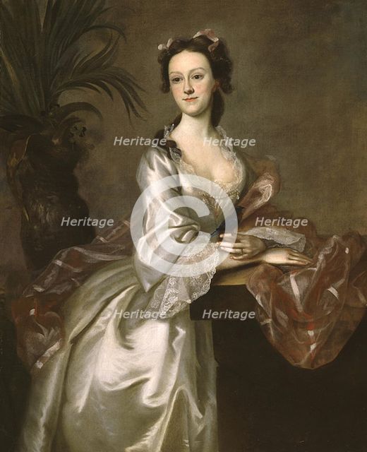 Portrait of Mrs. John Pigott, between 1740 and 1763. Creator: Joseph Blackburn.