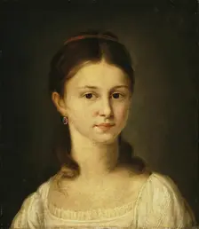 Portrait of Mrs Khvostova, 1836. Creator: Nikolai Mikhailovitch Alexejeff