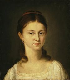 Portrait of Mrs Khvostova, 1836. Creator: Nikolai Mikhailovitch Alexejeff