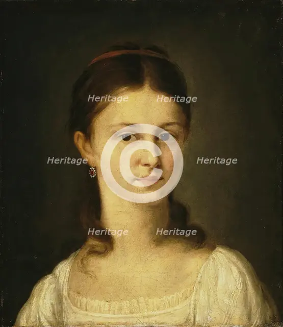 Portrait of Mrs Khvostova, 1836. Creator: Nikolai Mikhailovitch Alexejeff.