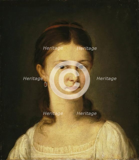 Portrait of Mrs Khvostova, 1836. Creator: Nikolai Mikhailovitch Alexejeff.
