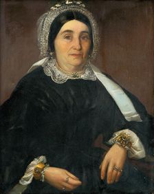 Portrait of Mrs. Královicová, 1850-1860. Creator: Unknown