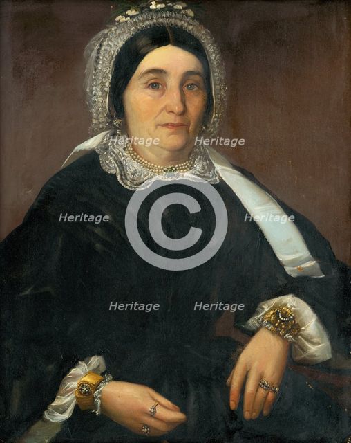 Portrait of Mrs. Královicová, 1850-1860. Creator: Unknown.