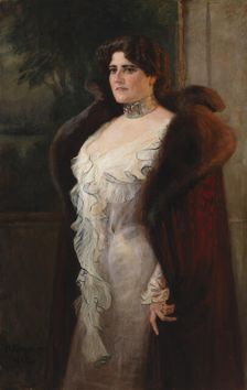 Portrait of Mrs. Lydia Nilsson Keirkner, 1902. Creator: Albert Edelfelt