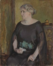 Portrait of Mrs. Lydia Keirkner, 1922. Creator: Magnus Enckell