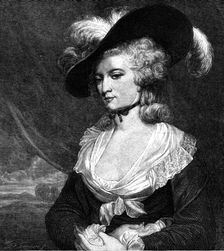 Portrait of Mrs. Robinson, by Sir Joshua Reynolds, 1872. Creator: William Biscombe Gardner