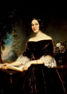 Portrait of Mrs. Sackett, 1839. Creator: Samuel Lovett Waldo