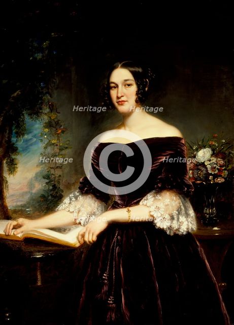 Portrait of Mrs. Sackett, 1839. Creator: Samuel Lovett Waldo.