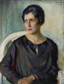 Portrait of Mrs. Senta Slöör, 1924. Creator: Verner Thome