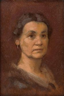 Portrait of Mrs. Srobárová, after 1900. Creator: Milan Thomka Mitrovsky