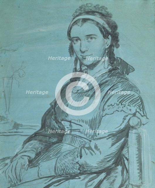 Portrait of Mrs. Ville Heise (1838-1912), n.d.. c1860. Creator: Wilhelm Marstrand.