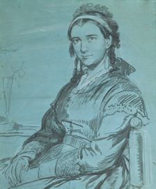 Portrait of Mrs. Ville Heise (1838-1912), n.d.. c1860. Creator: Wilhelm Marstrand