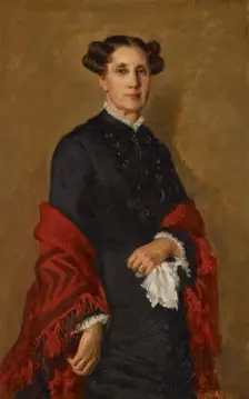Portrait of Mrs. William C. Bartlett, 1879. Creator: Carroll Beckwith