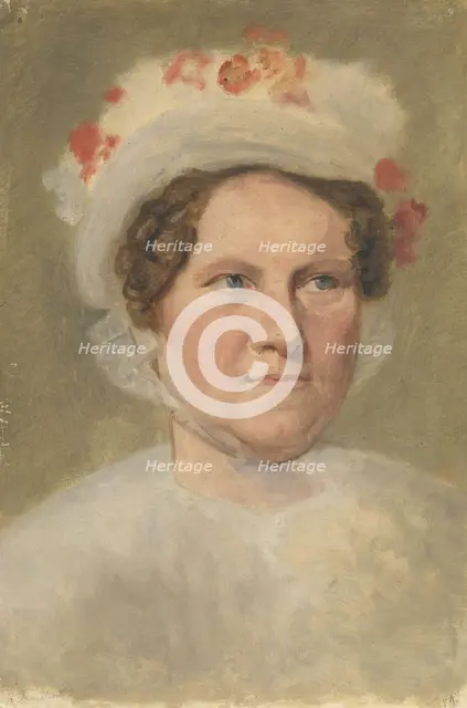 Portrait of Mrs Winther, Undated. Creator: Johan Ludvig Gebhard Lund.