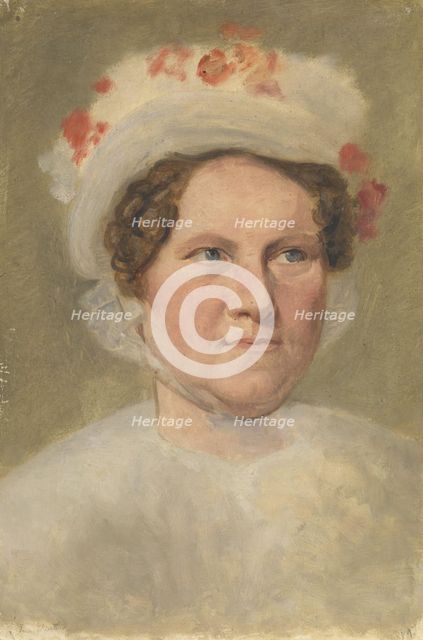 Portrait of Mrs Winther, Undated. Creator: Johan Ludvig Gebhard Lund.