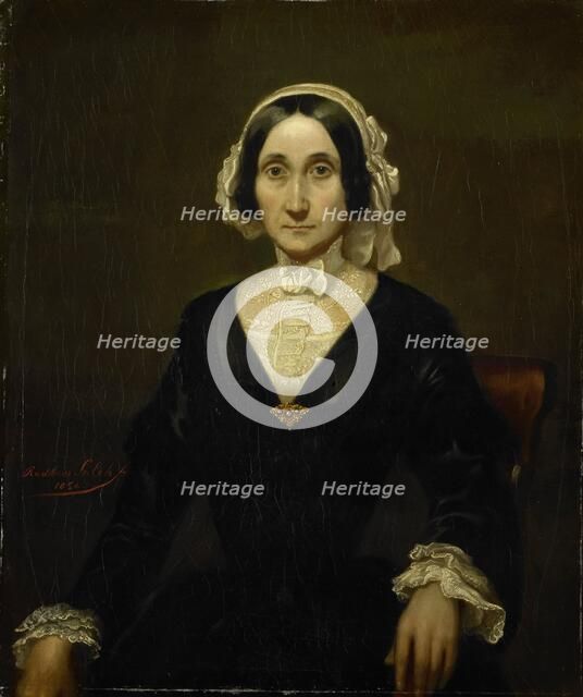 Portrait of Mrs. W.J.S. van Alphen, Baroness van Reede van Oudtshoorn, 1854. Creator: Raden Saleh.